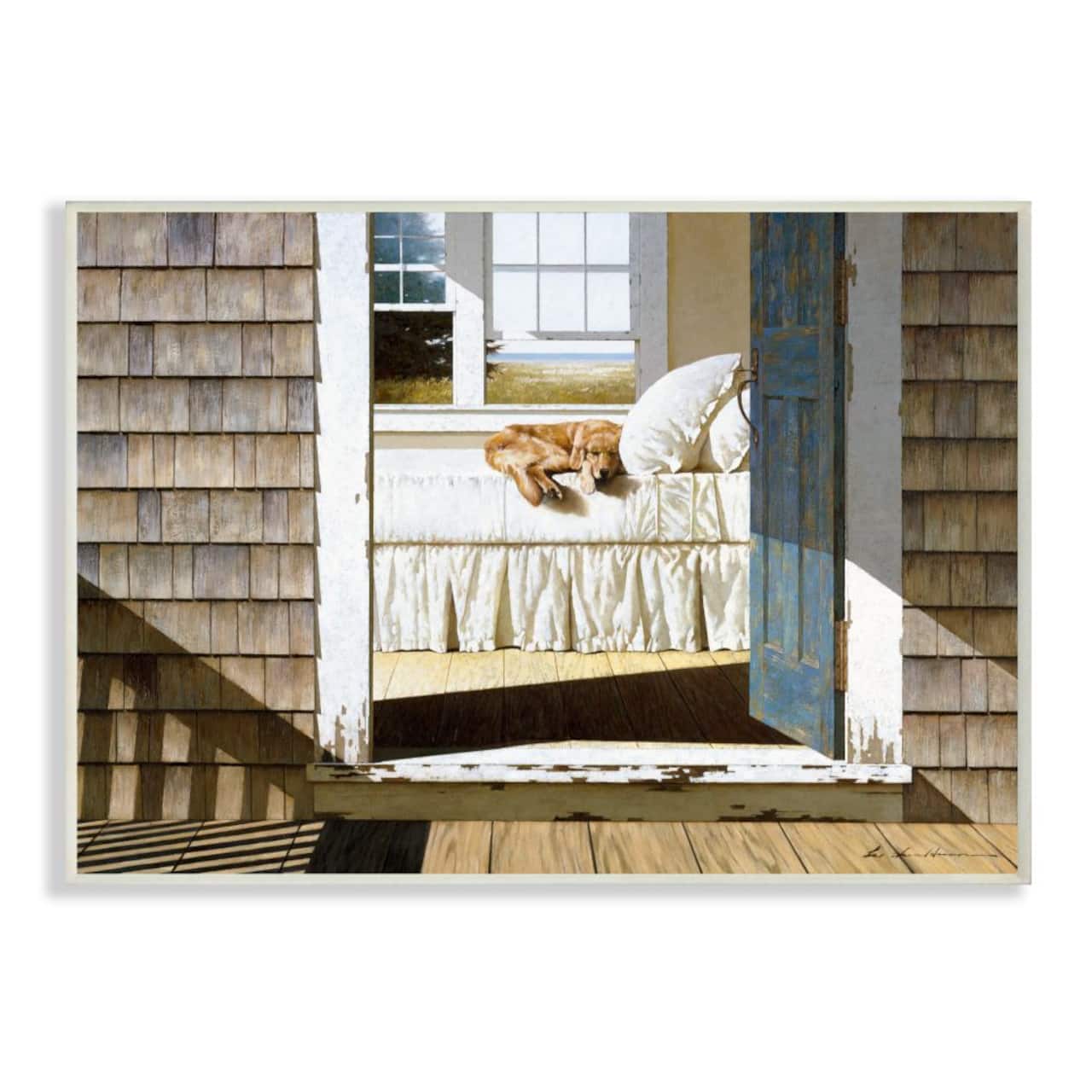 Stupell Industries Dog Nap at Cape House Wall Plaque